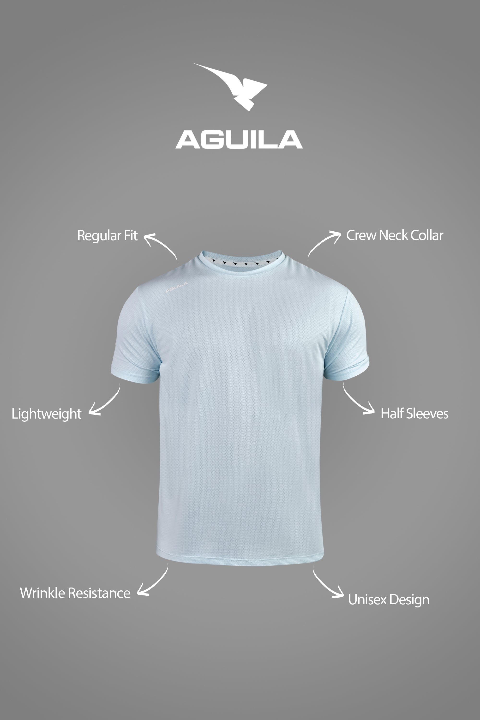 BUZZFIT T SHIRT PALE BLUE
