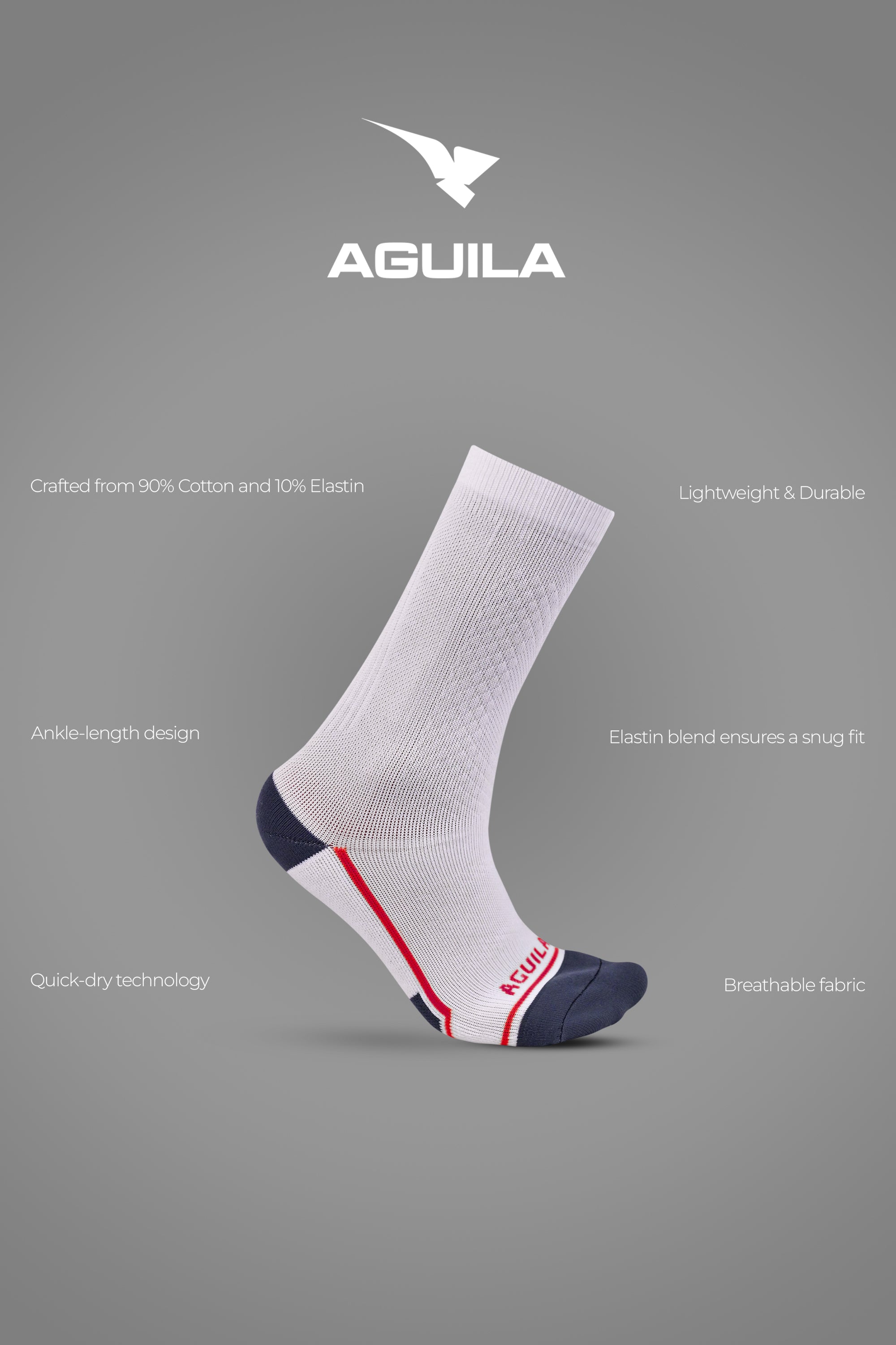 Golf Socks Red Mid Ankle