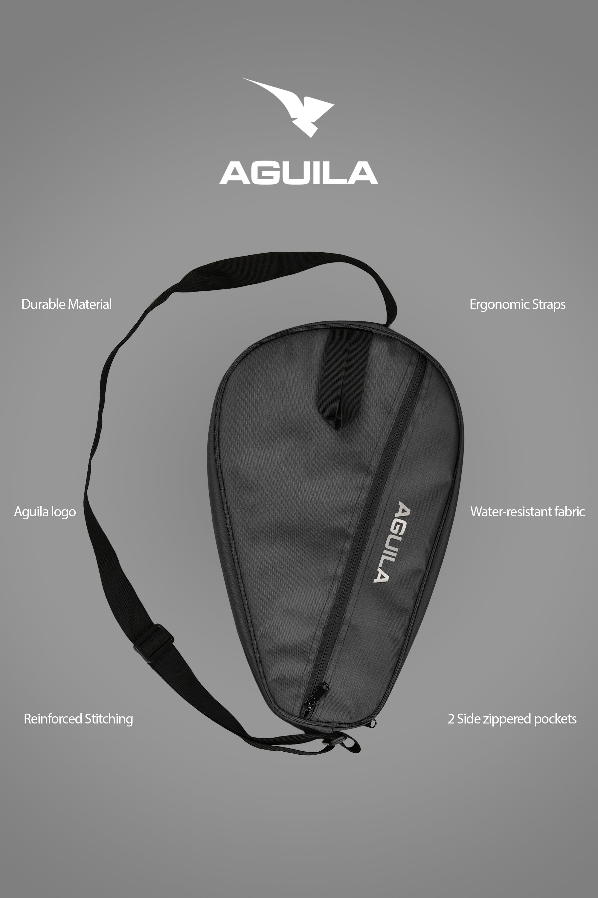 PRO PADEL RACKET CASE DARK GREY