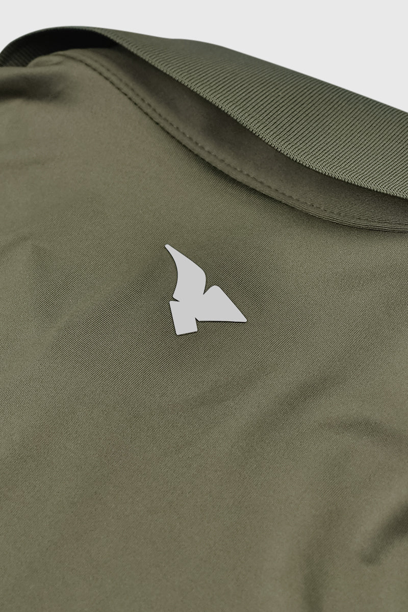 Moderno Knit oilive green Golf Polo