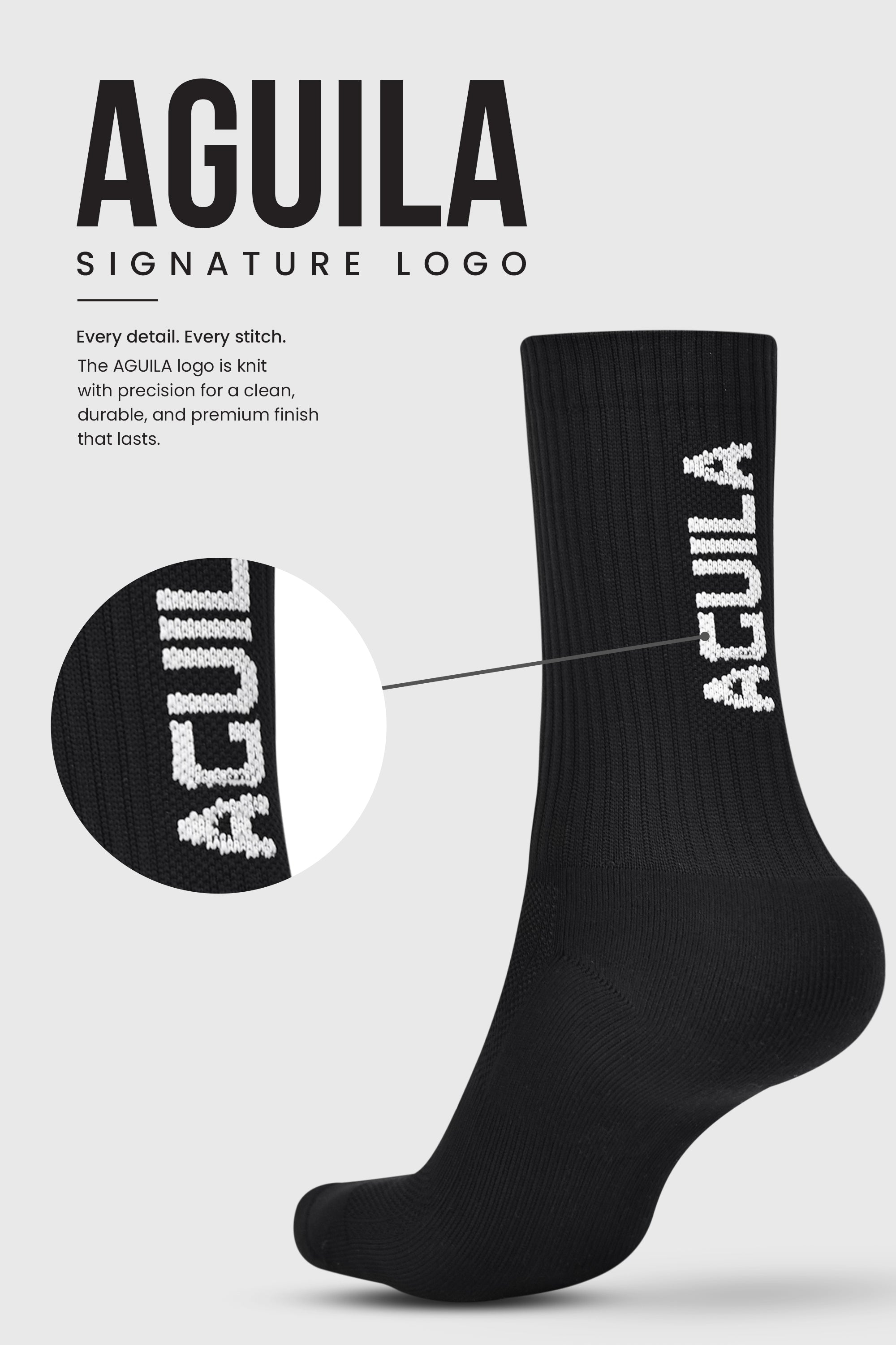 AGUILA LONG SOCKS BLACK