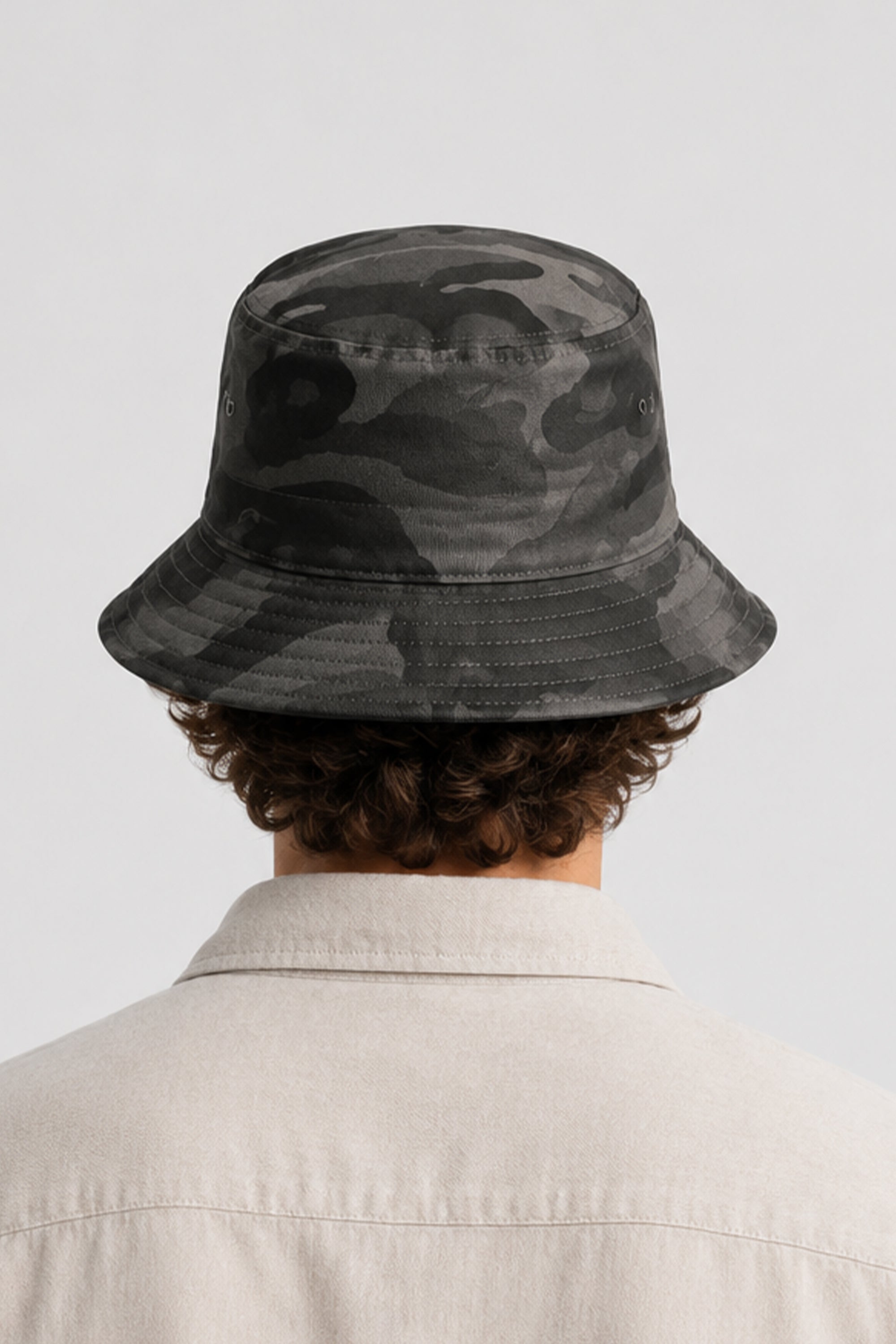BUCKET CAP BLACK CAMO
