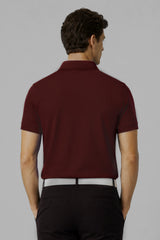 AREZZO GOLF POLO Maroon(JACQUARD)