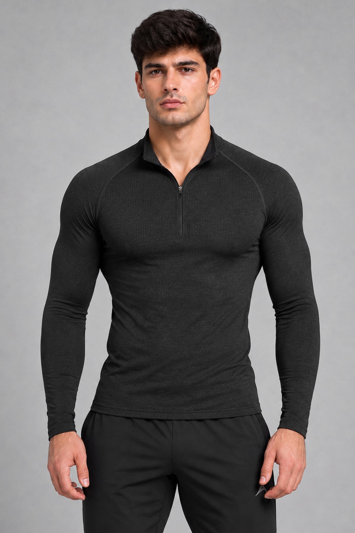 Stride Tech Performance Quarter-Zip Midlayer Black