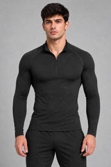 Stride Tech Performance Quarter-Zip Midlayer Black