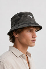 BUCKET CAP BLACK CAMO