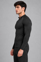Stride Tech Performance Quarter-Zip Midlayer Black