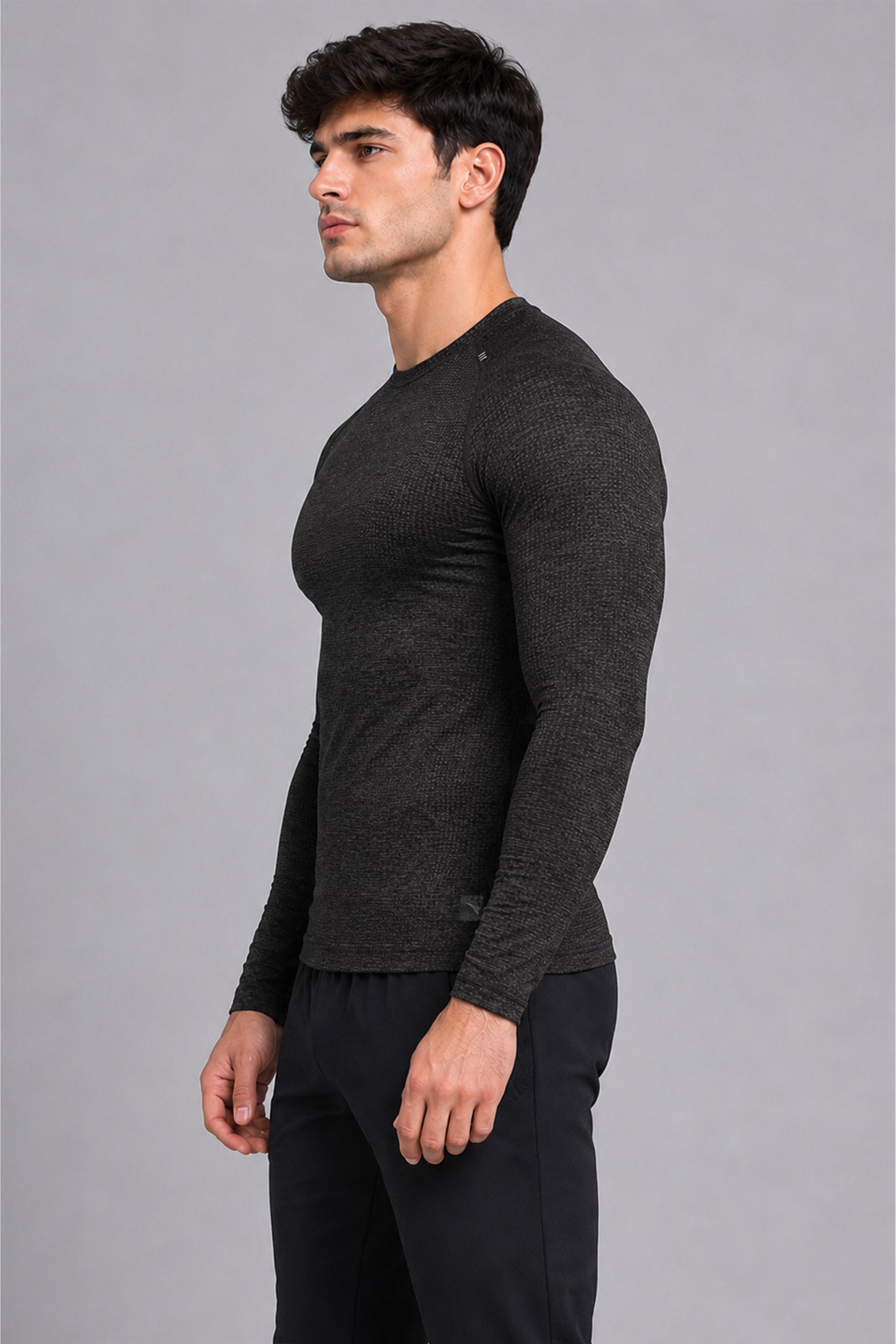 Hyper-Breathable Performance Long Sleeve Shirt Black