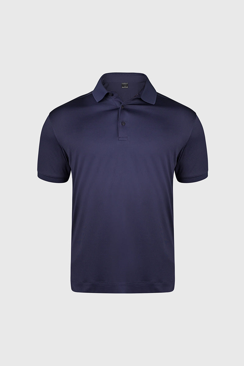 Moderno Knit Navy Golf Polo