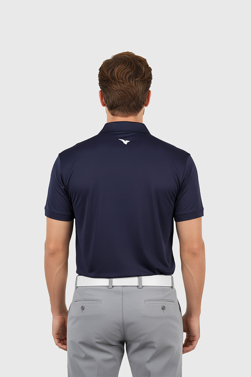 Moderno Knit Navy Golf Polo