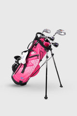 Aguila Junior Golf 5 Club Set Stand Bag Pink