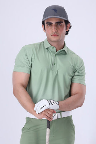Pastel Pine Golf Polo