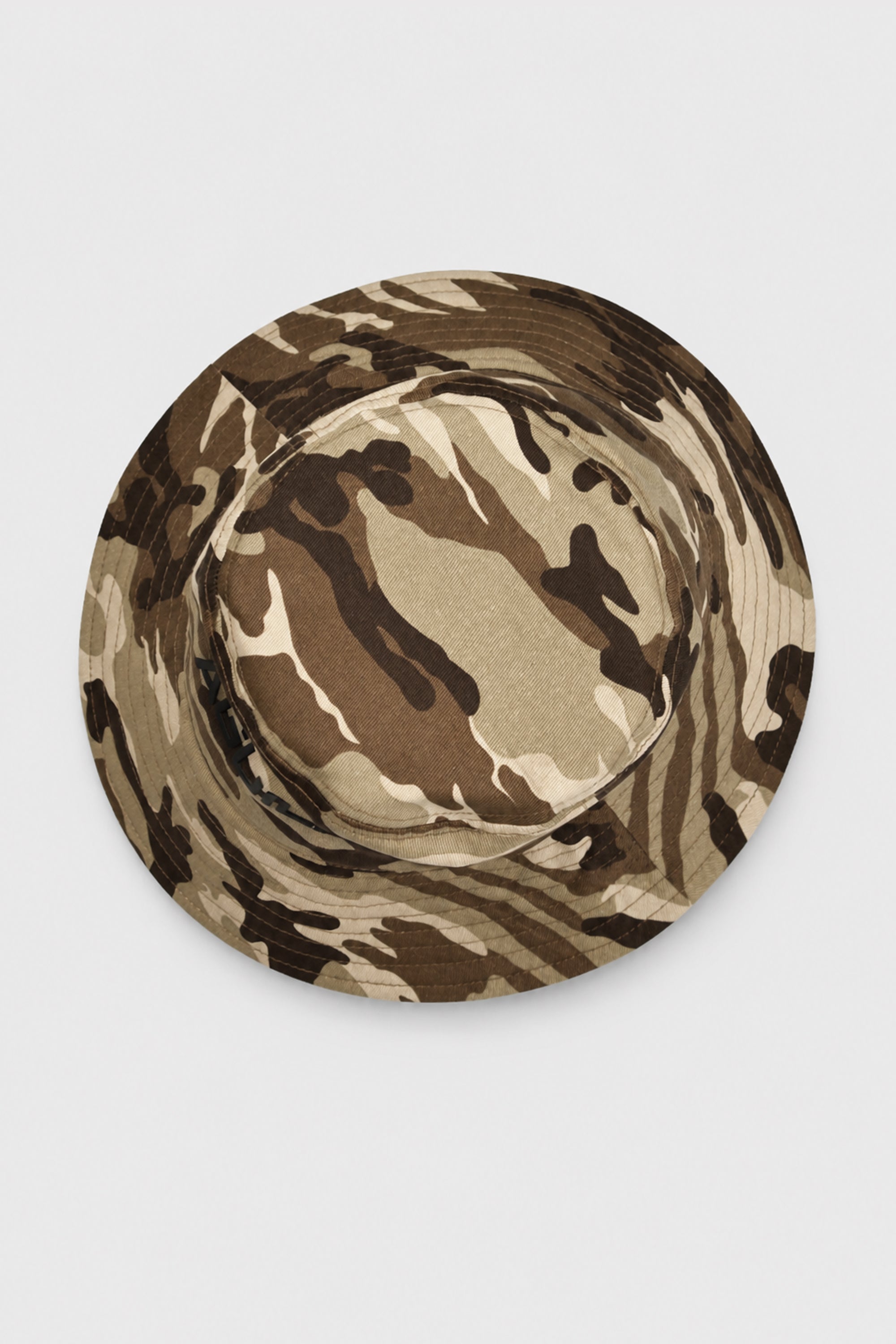 BUCKET CAP BEIGE BROWN CAMO