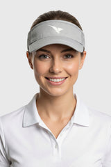 GOLF VISOR CAP SILVER GREY