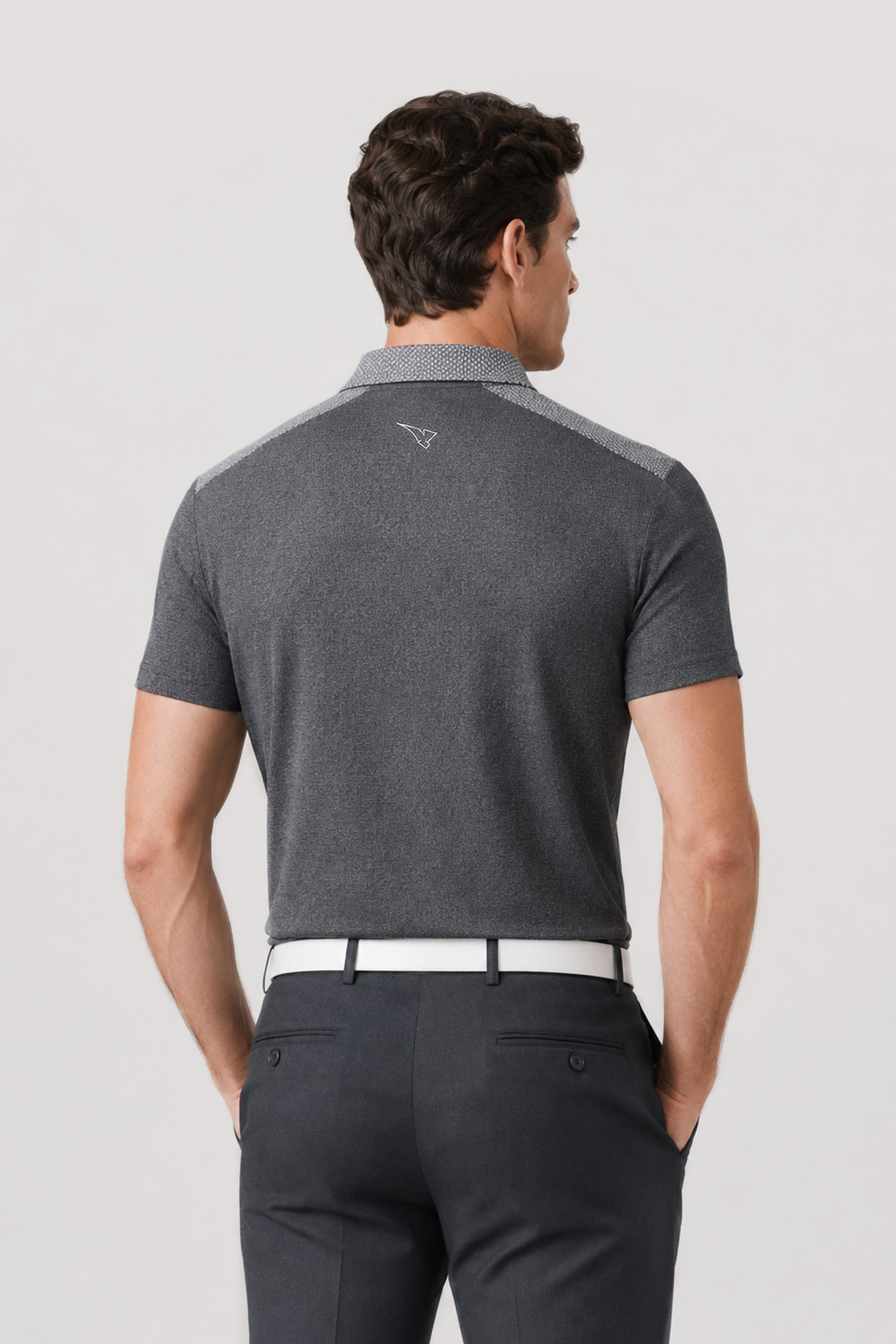 CUT AWAY MEN GOLF POLO Dark Grey