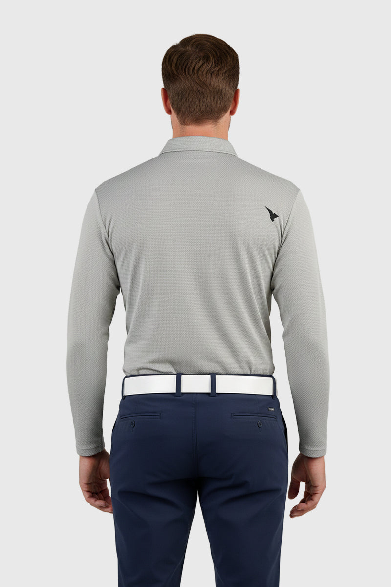 Midnight Men LS Golf Polo ASH GREY
