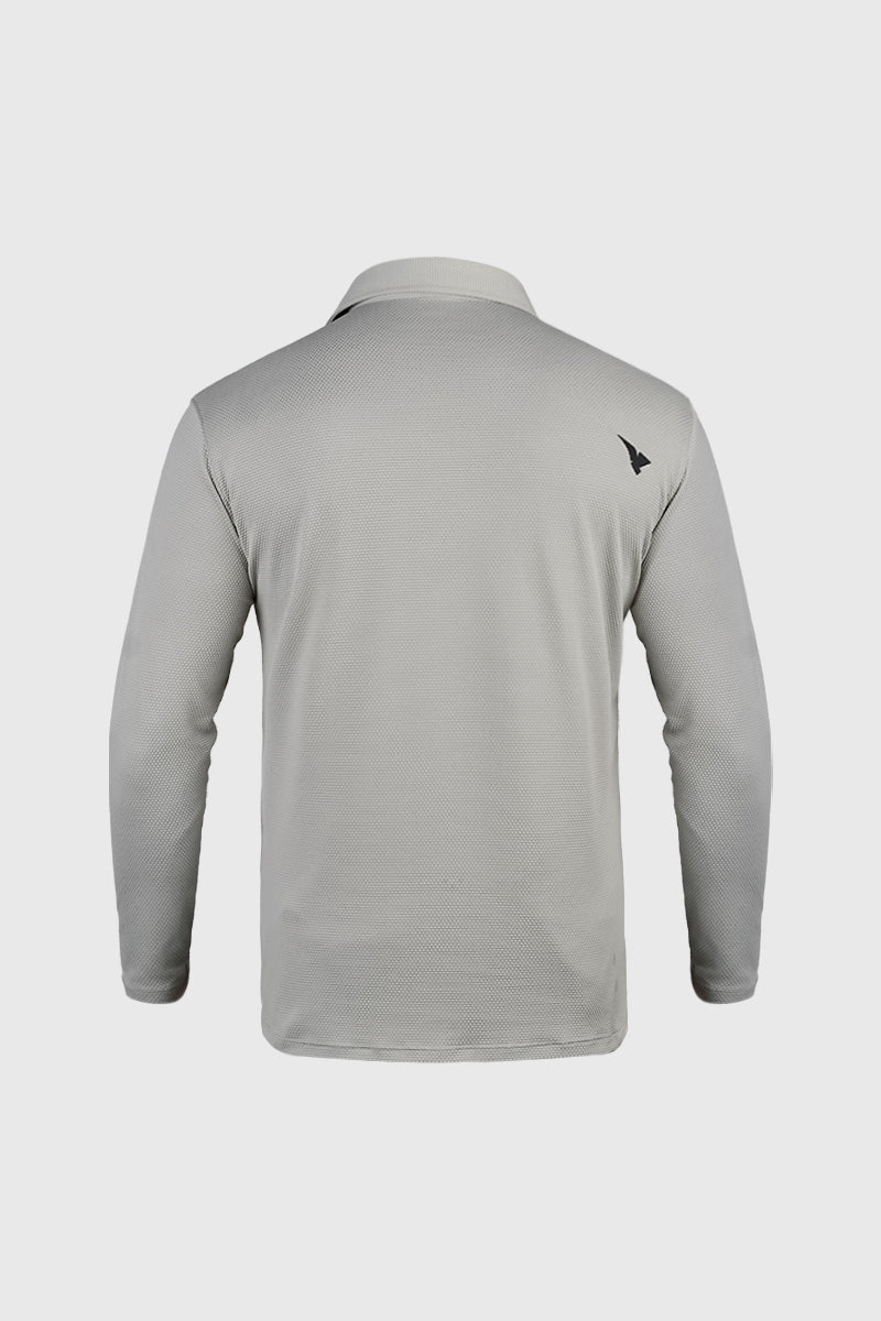 Midnight Men LS Golf Polo ASH GREY
