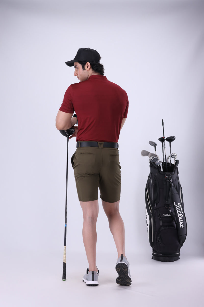 Antiguo G-C Burgundy Golf Polo