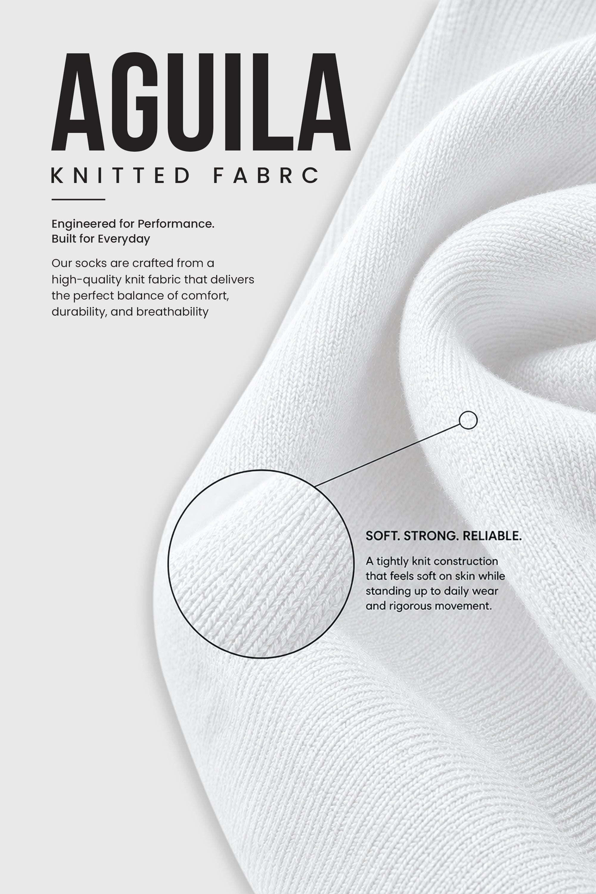AGUILA LONG SOCKS WHITE