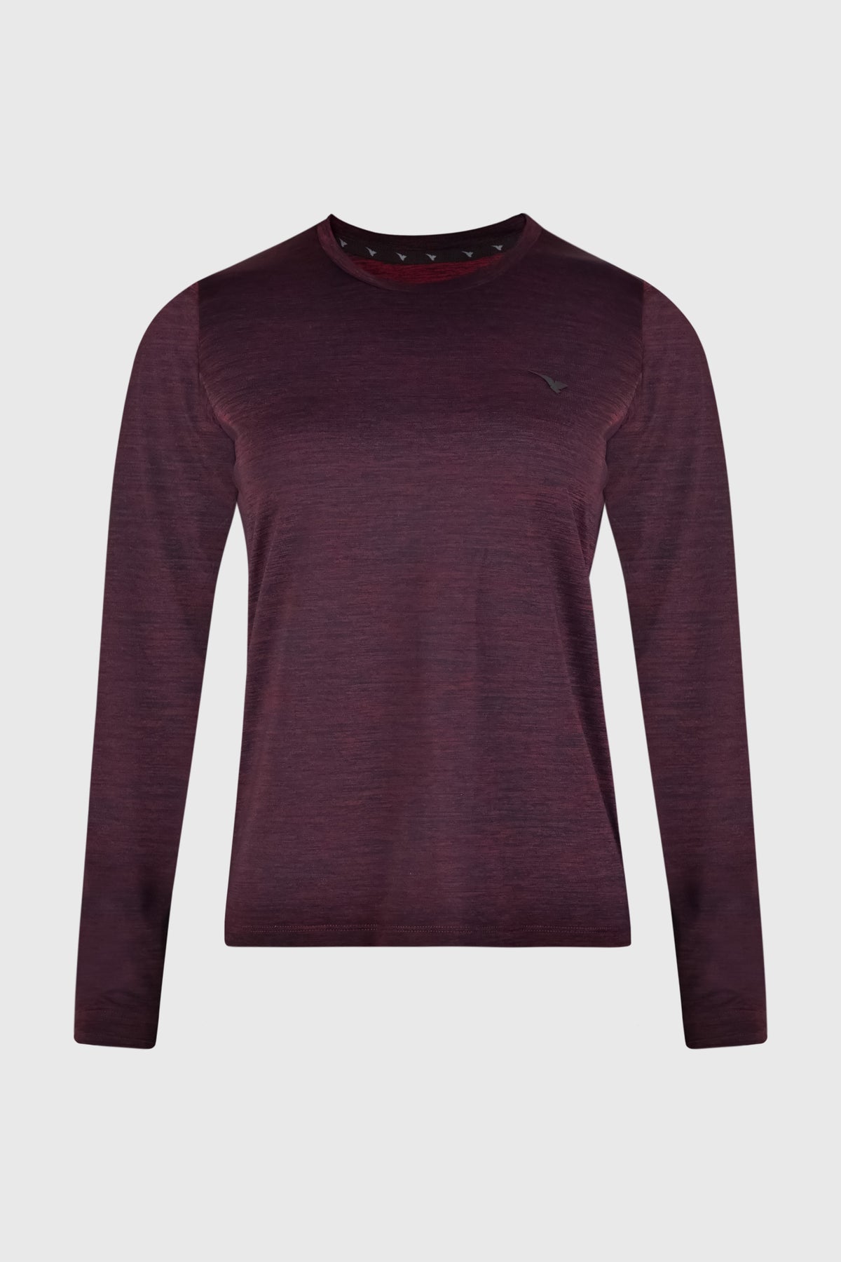 WOMEN GYM LONGSLEEVE SHIRT BURGUNDY