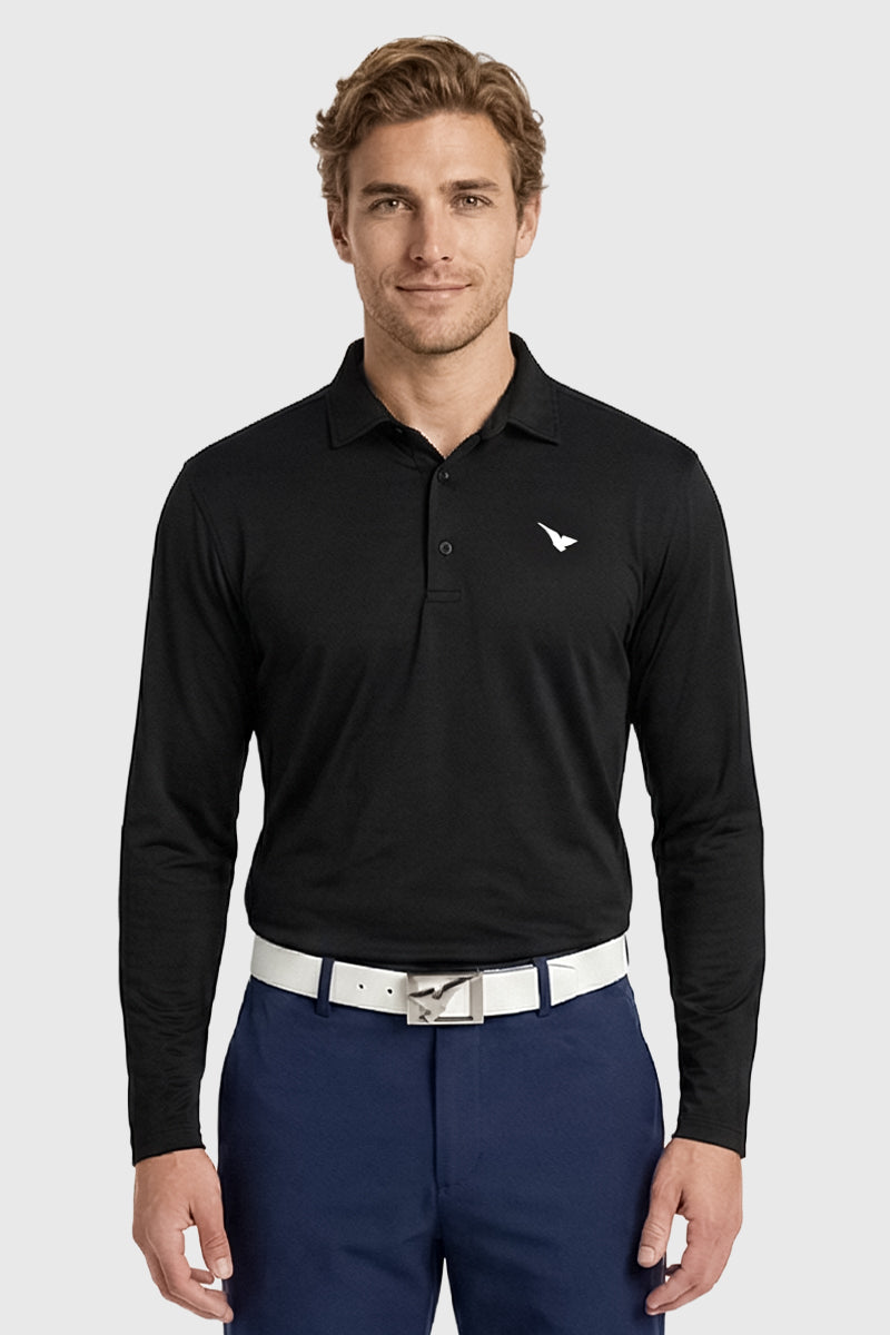 Midnight Men LS Golf Polo