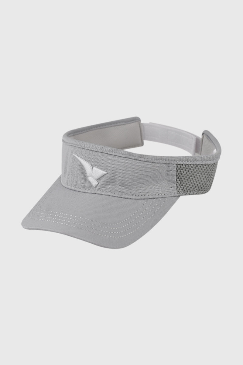 GOLF VISOR CAP SILVER GREY