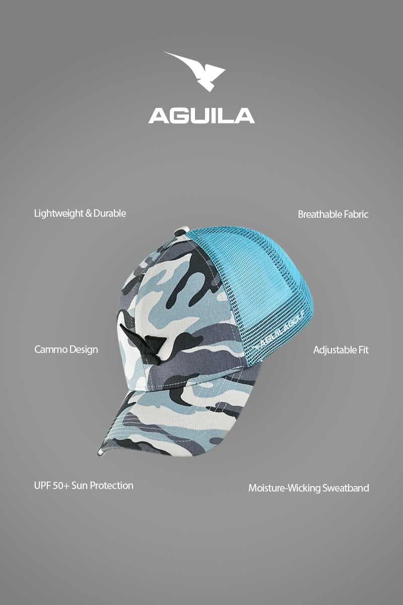 AGUILA CAMOUFLAGUE CAP-TURQUOISE