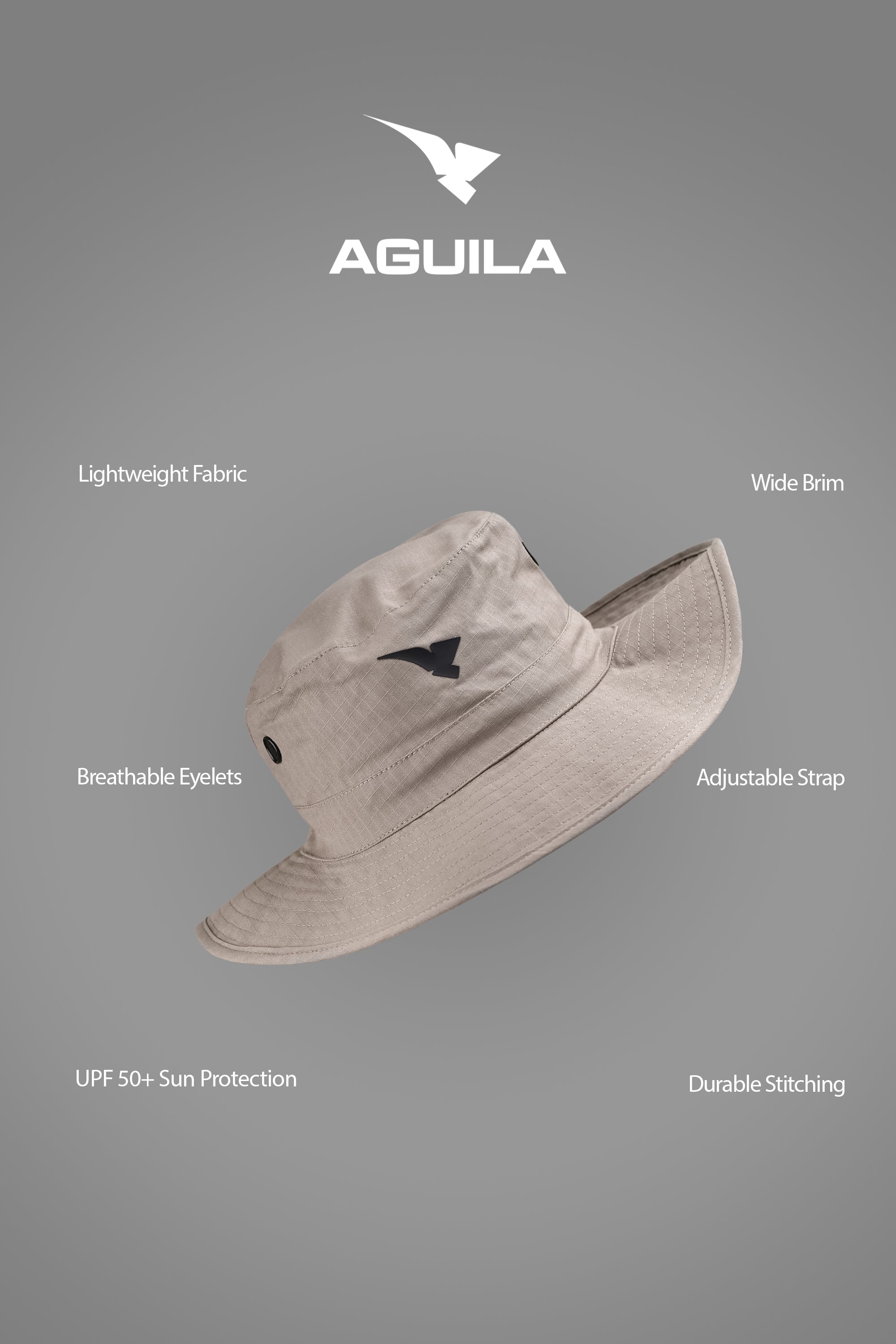 AGUILA FAIRWAY HAT DARK BEIGE