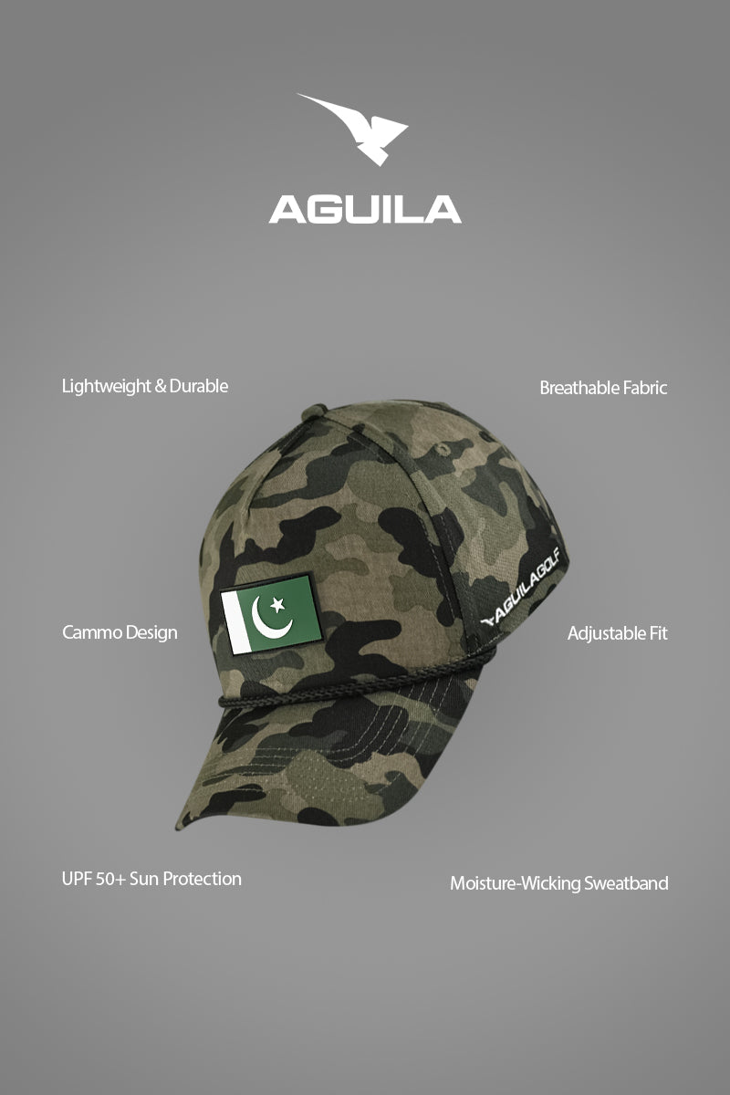 Pakistan Cap Green Camo