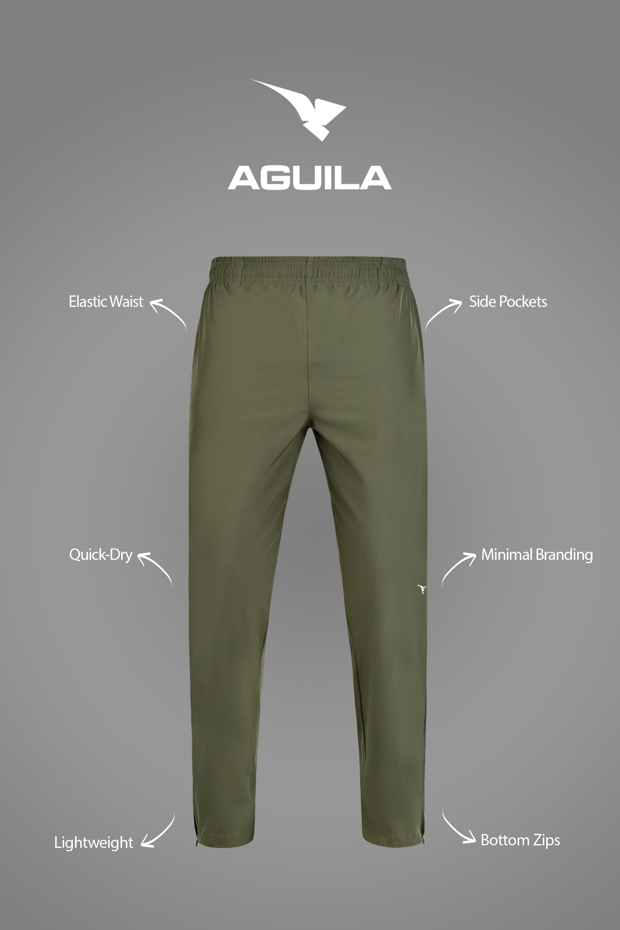 AGUILA SHIELD TRACKSUIT-PANT OLIVE