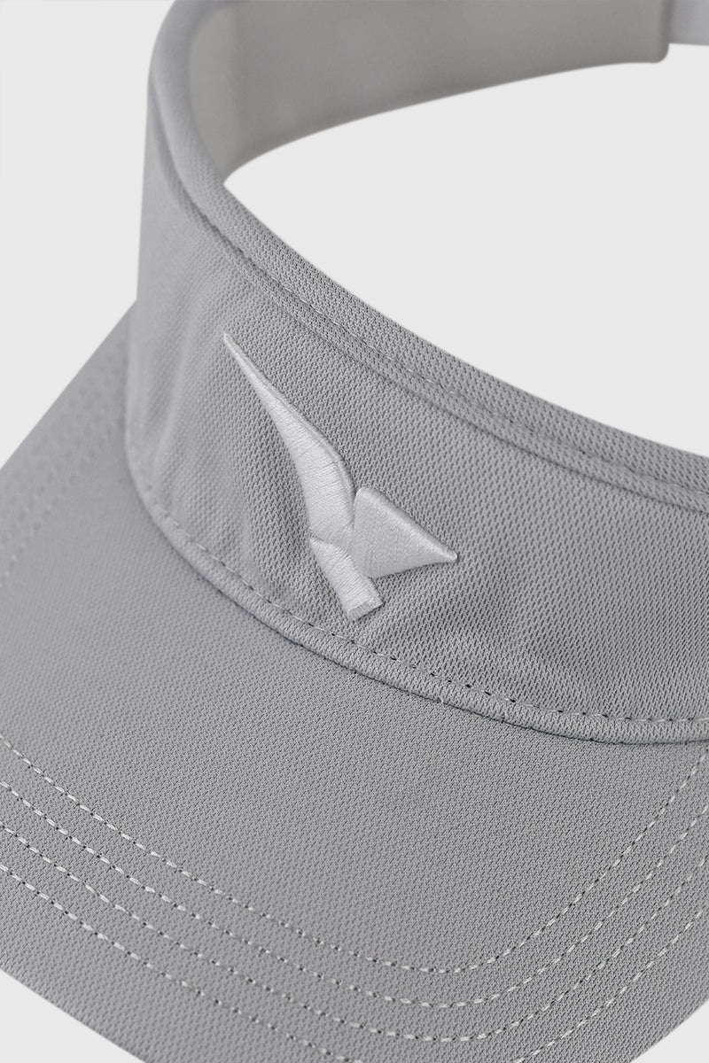 GOLF VISOR CAP SILVER GREY