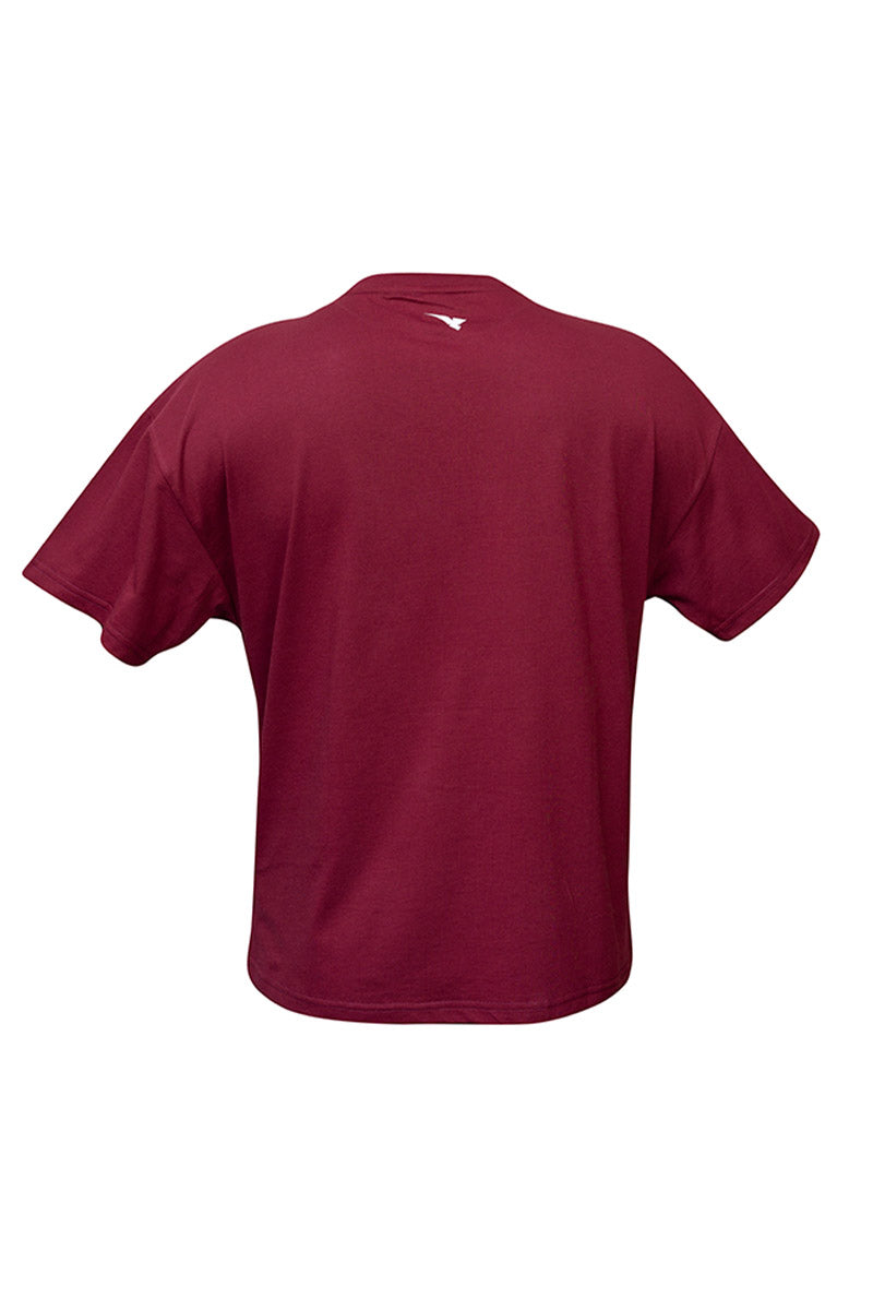 CozyVibe Maroon Ladies Over Size TShirt