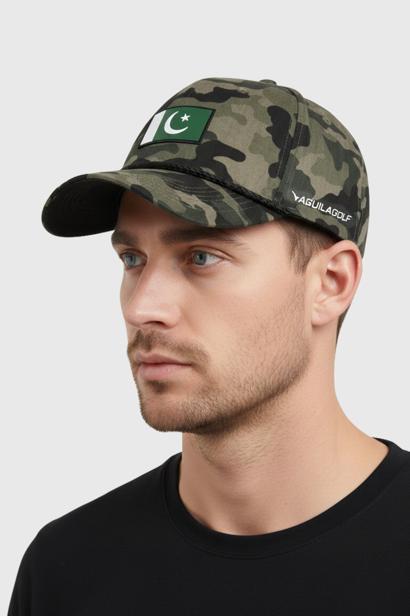 Pakistan Cap Green Camo