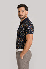 CIGAR MEN GOLF POLO NAVY