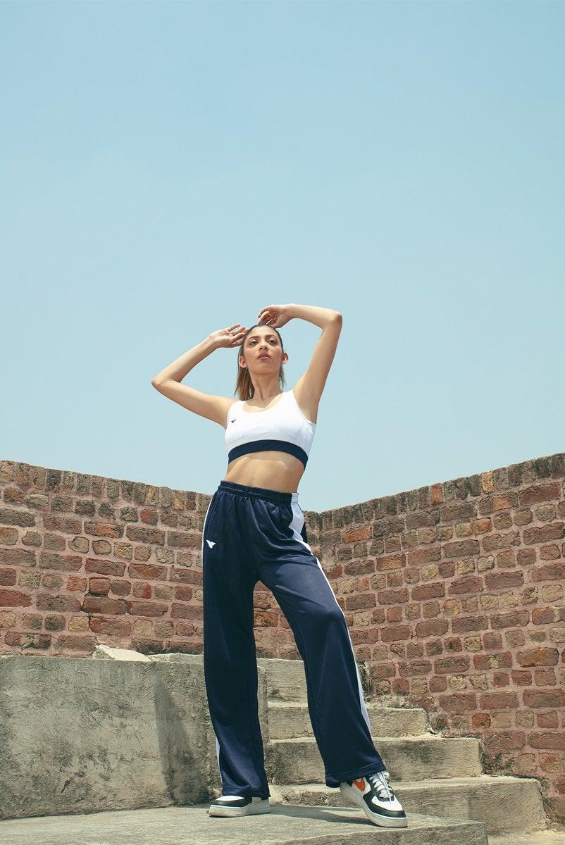 Navy blue high / rise pants - aguilaactivewear