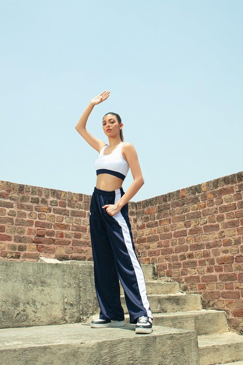 Navy blue high / rise pants - aguilaactivewear